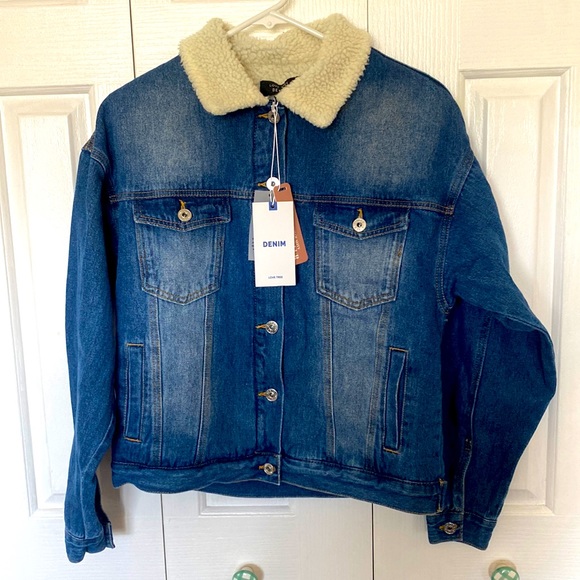 Sherpa lined denim jacket - Picture 1 of 3